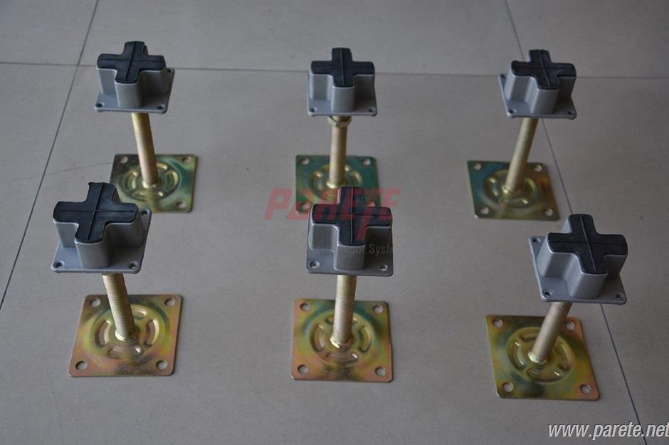 Indepedent support raised floor aluminum cast pedestal